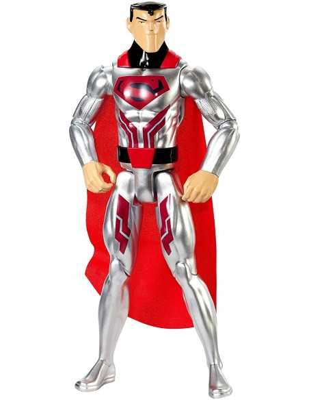 Justice league personaggio superman costume in acciaio MATFBR02/FPC61 Mattel | Futurartshop.com