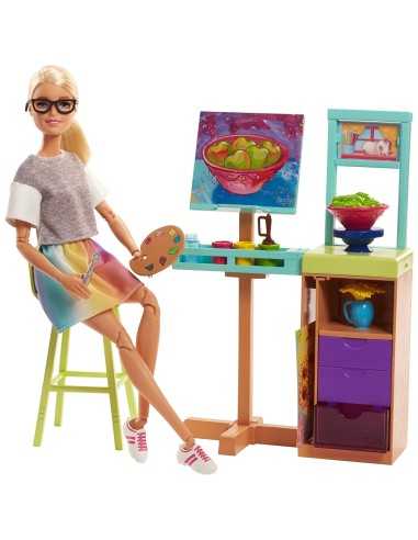 Barbie playset atelier da artista con accessori MATFJB25/FJB26 Mattel | Futurartshop.com