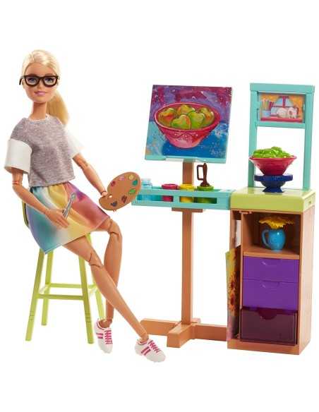 Barbie playset atelier da artista con accessori MATFJB25/FJB26 Mattel | Futurartshop.com