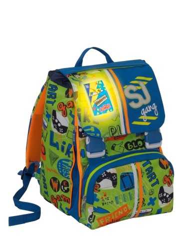 Backpack back seat of the SJ-gang green SEV2C2001808-604 Seven | Futurartshop.com