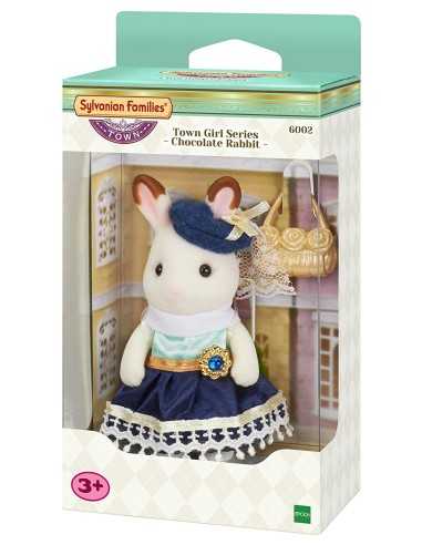 Sylvanian families town ragazza coniglio cioccolato con borsetta BOR6002 Epoch | Futurartshop.com