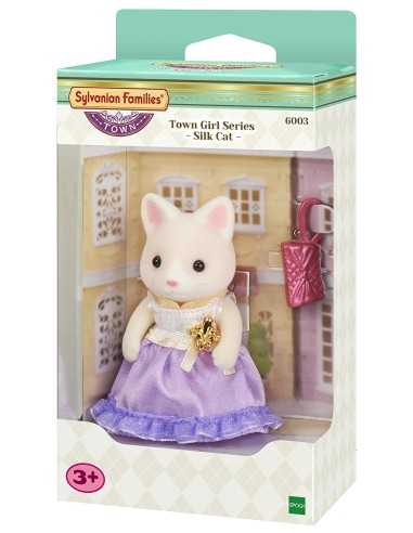 Sylvanian families town ragazza gatto silk con borsetta BOR6003 Epoch | Futurartshop.com