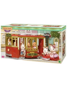 Sylvanian families town tram along BOR6007.SYL Epoch | Futurartshop.com