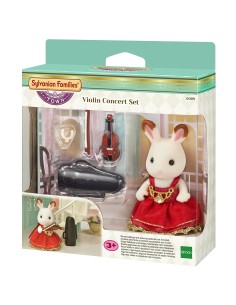 Sylvanian families town bunny chocolate with violin and accessories BOR6009.SYL Epoch | Futurartshop.com