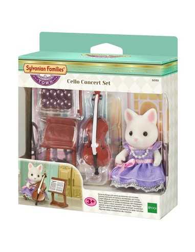 Sylvanian families town gatta con violoncello e accessori BOR6010.SYL Epoch | Futurartshop.com
