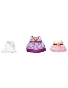 Sylvanian families town set 2 abiti femminili viola e rosa BOR6020.SYL Epoch | Futurartshop.com 2