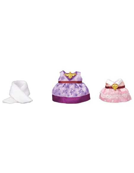 Sylvanian families town set 2 abiti femminili viola e rosa BOR6020.SYL Epoch | Futurartshop.com