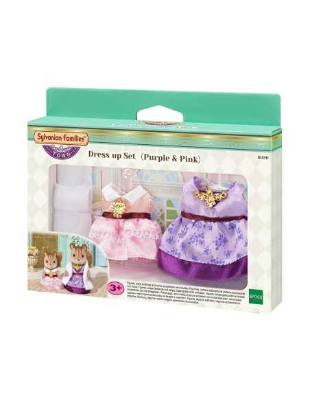 Sylvanian families town set of 2 dresses purple and pink BOR6020.SYL Epoch | Futurartshop.com