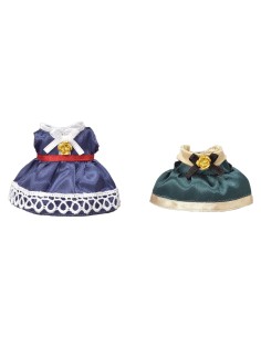 Sylvanian families town set of 2 dresses blue and green BOR6021.SYL Epoch | Futurartshop.com 2