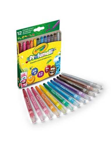 Crayola 12 wax crayons, turn and colour the profumelli CRA52-9712 Crayola | Futurartshop.com