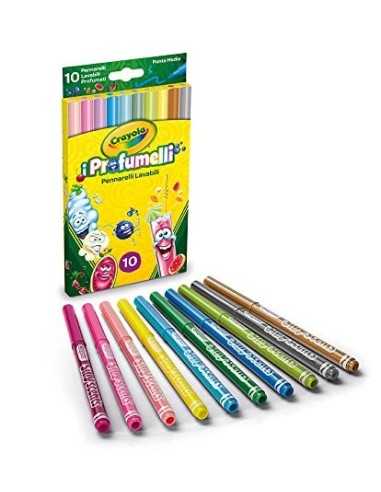 Crayola 10 pennarelli super punta lavabili profumelli CRA58-5071 Crayola | Futurartshop.com