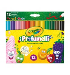 Crayola 12 pennarelli lavabili punta maxi i profumelli 58-8337 Crayola-Futurartshop.com