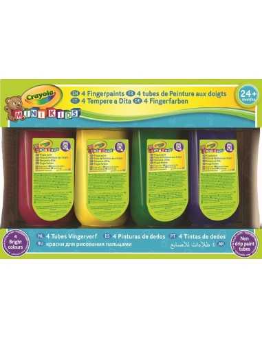 Crayola 4 tubes of tempera seised washable mini kids CRA3239 Crayola | Futurartshop.com