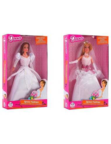 Bambola fashion sposa snodata 2 modelli GLO37202 Globo | Futurartshop.com