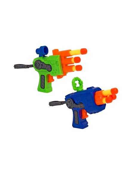 Pistola spara dardi 2 pezzi con 6 proiettili GLO37566 Globo | Futurartshop.com