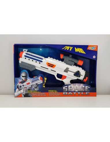 Fucile spaziale con luci suoni e dardi soft GLO38236 Globo | Futurartshop.com