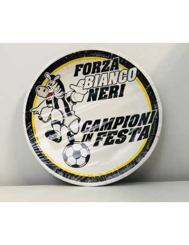 Dishes in paper Juventus 22 cm 164160 Cartorama | Futurartshop.com