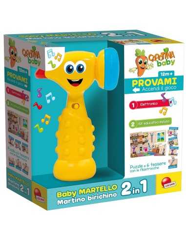 Baby hammer Martino fluffy 2-in-1 LIS65509 Lisciani | Futurartshop.com
