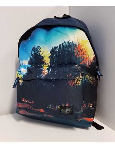 Backpack american voyages comix special navy blue mixcolor PAN58317/1 Panini | Futurartshop.com