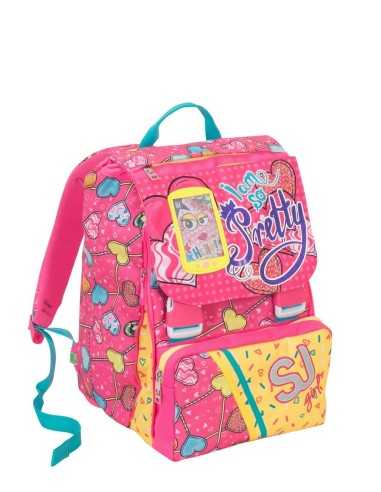 Backpack back seat girl sj gang pink cards SEV2C2001805-382 Seven | Futurartshop.com