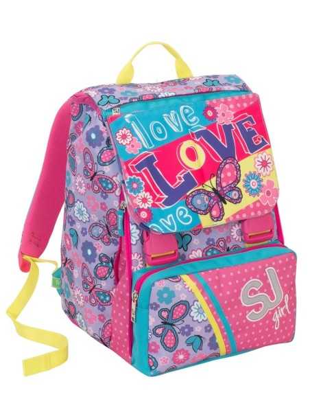 Zaino sdoppiabile girl sj gang viola con cards SEV2C2001805-348 Seven | Futurartshop.com