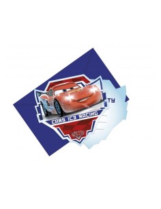 Cars Ice set of 6 invitations with tea bags STE99584842 New Bama Party | Futurartshop.com