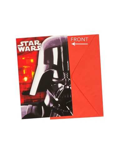 Star Wars Final Battle set 6 invitations with tea bags STE5PR84397 New Bama Party | Futurartshop.com