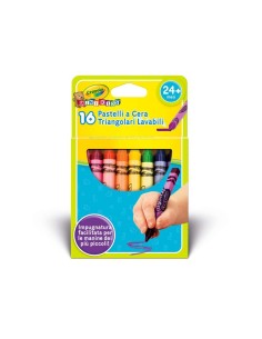 Crayola 16 pastelloni triangular mini kids 2115764550369 Crayola | Futurartshop.com