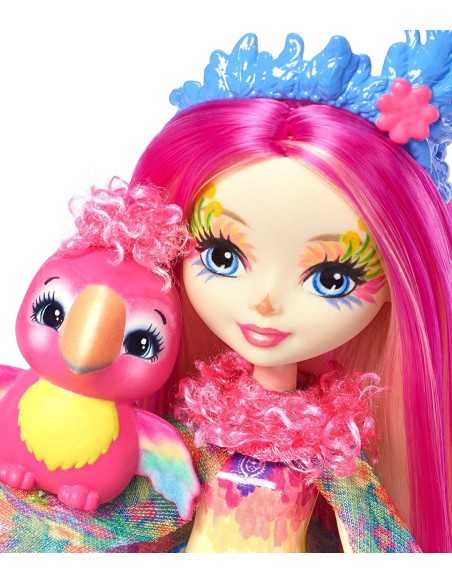 Enchantimals bambola peeki il pappagallo e sheeny MATFNH22/FJJ21 Mattel | Futurartshop.com