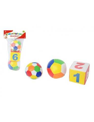 I morbigiochi mondo bimbi 2 palloni con cubo MAZ20593254 Mazzeo | Futurartshop.com