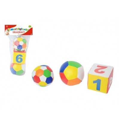 The morbigiochi kids world 2 balls with a cube 20593254 Mazzeo- Futurartshop.com
