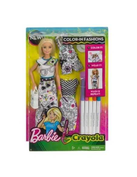 Barbie Crayola - colora la moda MATFPH89/FPH90 Mattel | Futurartshop.com