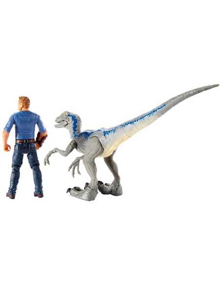 Jurassic World story pack - Velociraptor, blue with Owen MATFMM49/FMM51 Mattel | Futurartshop.com