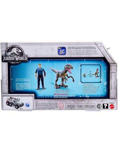 Jurassic World story pack- Velociraptor blue con Owen MATFMM49/FMM51 Mattel | Futurartshop.com
