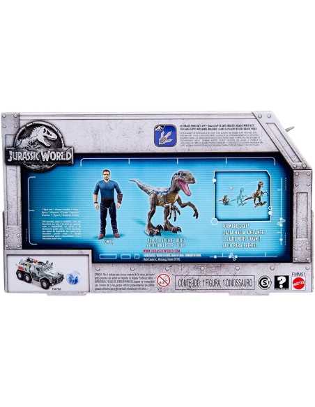 Jurassic World story pack - Velociraptor, blue with Owen MATFMM49/FMM51 Mattel | Futurartshop.com
