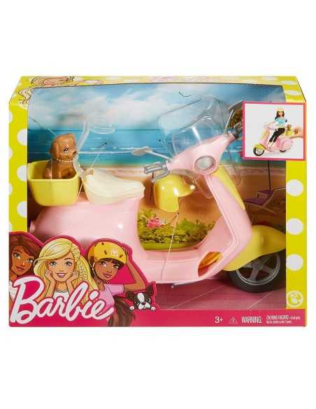 Barbie scooter rosa con puppy MATFRP56 Mattel | Futurartshop.com