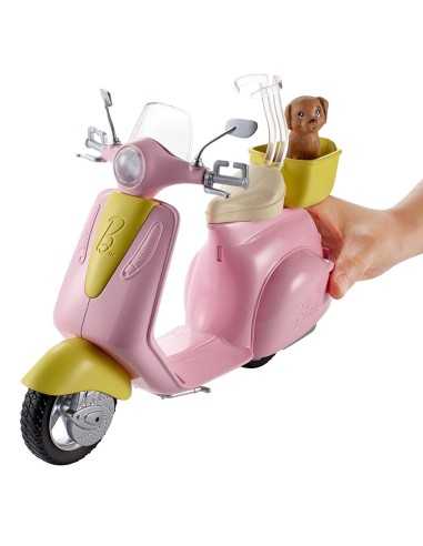 Barbie scooter pink with puppy MATFRP56 Mattel | Futurartshop.com