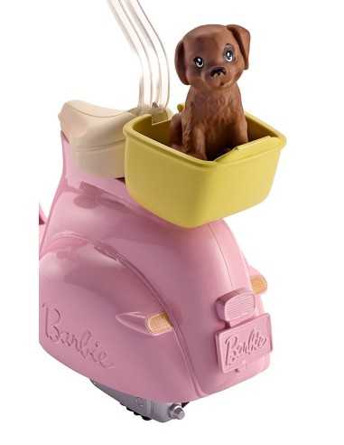 Barbie scooter pink with puppy MATFRP56 Mattel | Futurartshop.com
