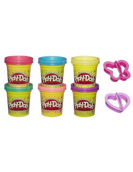 Play-doh Sparkle 6 jars HASA5417EU60 Hasbro | Futurartshop.com
