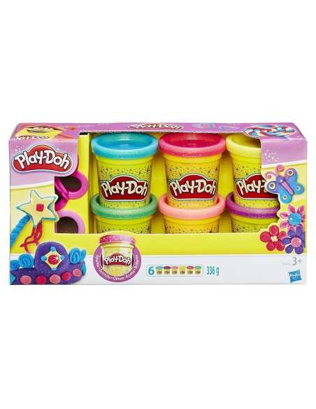 Play-doh Sparkle 6 jars HASA5417EU60 Hasbro | Futurartshop.com