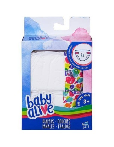 Baby Alive kit 6 diapers HASC2723EU40 Hasbro | Futurartshop.com