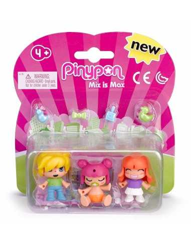Pinypon confezione con 3 personaggi Kids e Babies FAM700014032 Famosa | Futurartshop.com