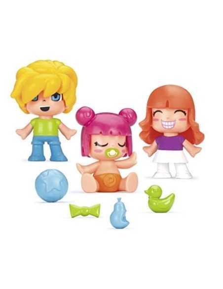Pinypon confezione con 3 personaggi Kids e Babies FAM700014032 Famosa | Futurartshop.com