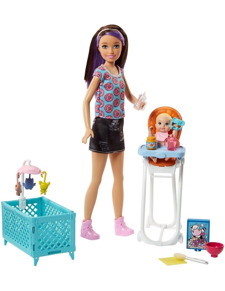 Barbie Skipper Babysitters doll with cradle MATFHY97/FHY98 Mattel | Futurartshop.com
