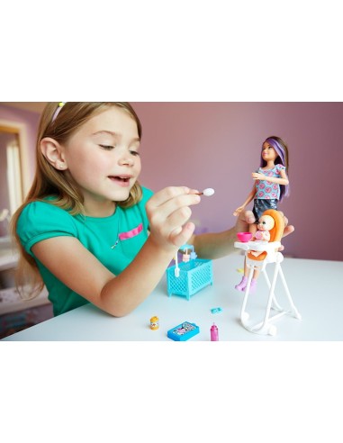 Barbie Skipper Babysitters doll with cradle MATFHY97/FHY98 Mattel | Futurartshop.com