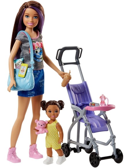 Barbie Skipper Babysitter Bambola con passeggino MATFHY97/FJB00 Mattel | Futurartshop.com