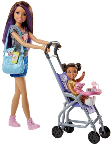 Barbie Skipper Babysitter Bambola con passeggino MATFHY97/FJB00 Mattel | Futurartshop.com