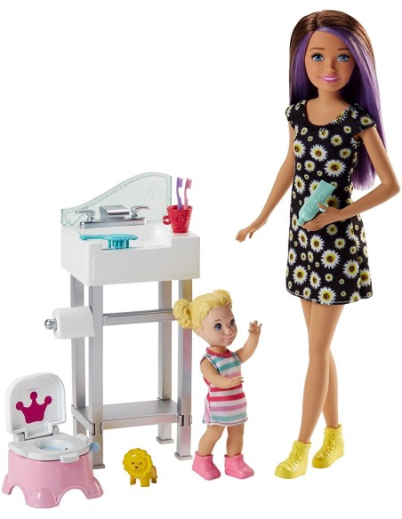 Barbie Skipper Babysitter Doll with potty MATFHY97/FJB01 Mattel | Futurartshop.com