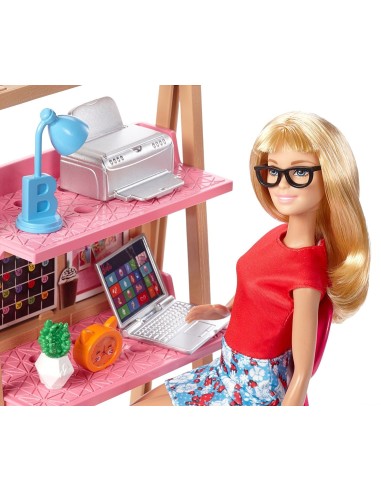 Barbie con arredamento ufficio MATDVX51/DVX52 Mattel | Futurartshop.com