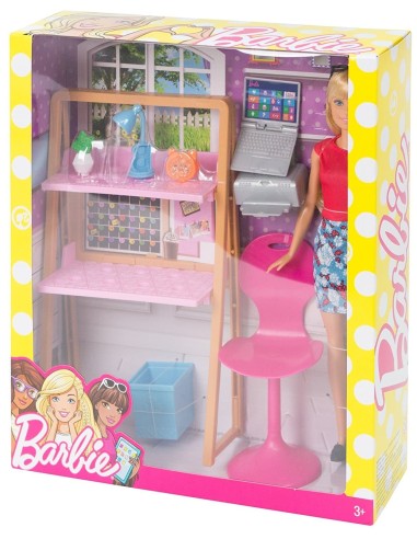 Barbie with office furniture MATDVX51/DVX52 Mattel | Futurartshop.com
